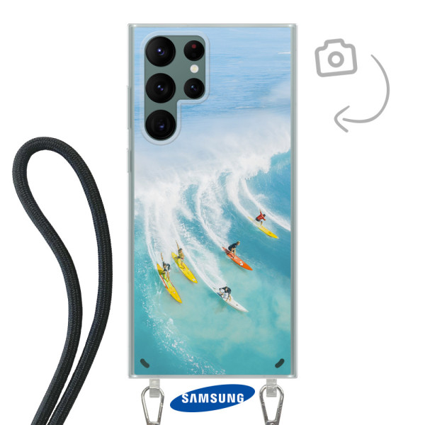 Telefonhülle mit Kabel für Samsung Galaxy S22 Ultra